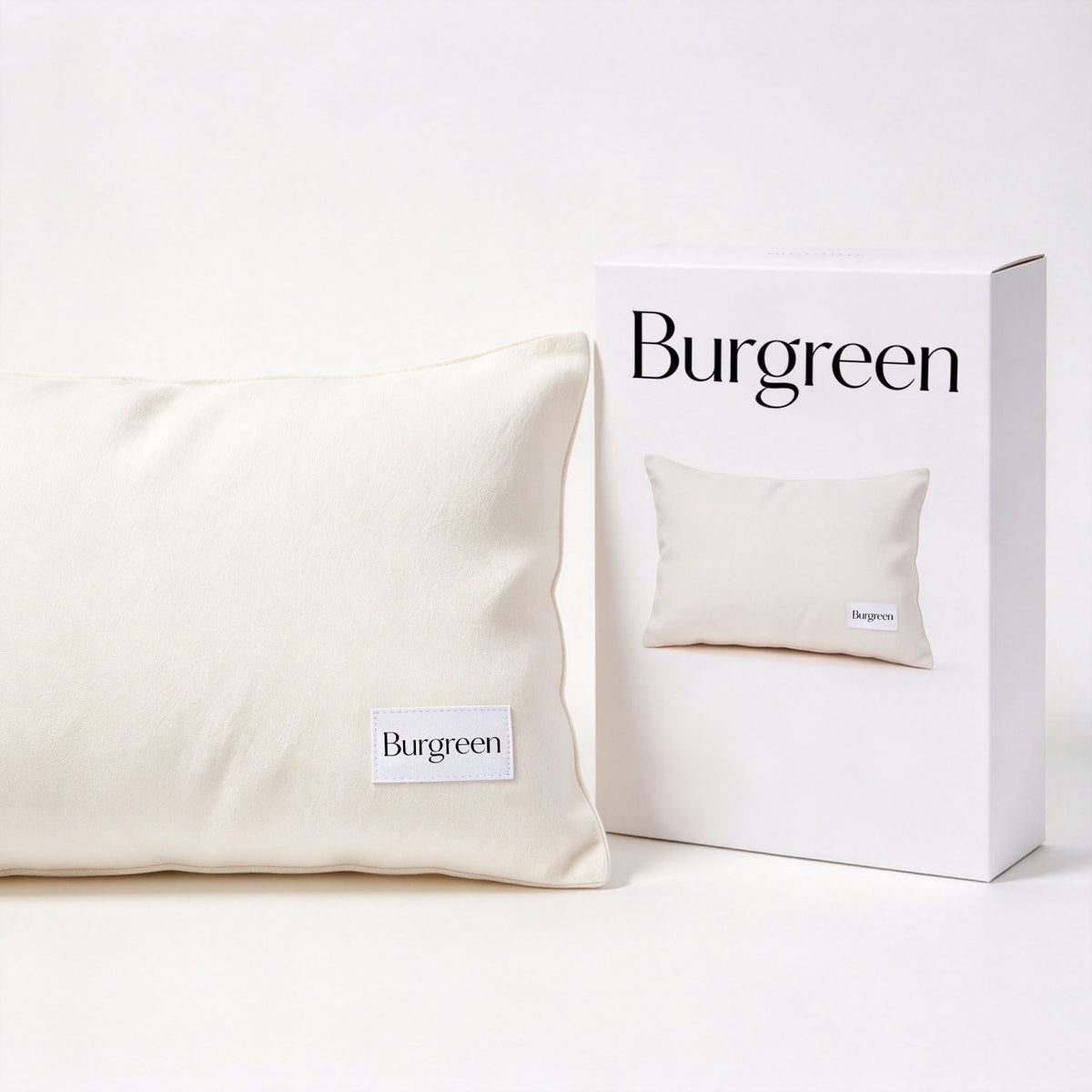 Burgreen Decorative Throw Pillow, Soft Breathable Rectangle Accent Pillow, Comfortable Cushion for Sofa Bed Living Room Home Decor, Vacuum Compressed Shipment