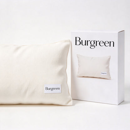 Burgreen Decorative Throw Pillow, Soft Breathable Rectangle Accent Pillow, Comfortable Cushion for Sofa Bed Living Room Home Decor, Vacuum Compressed Shipment