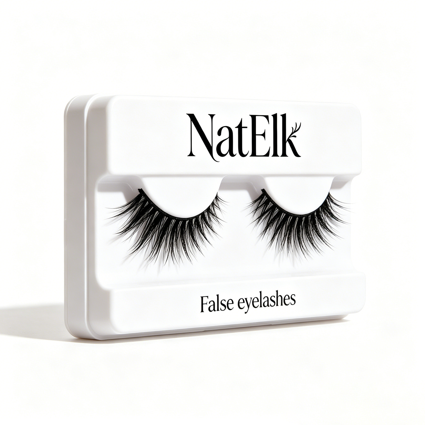 NatElk Fluffy Winged False Eyelashes, Dramatic Wispy Cat Eye Lashes, Lightweight Reusable Natural Volume Strip Lashes for Party Wedding Makeup
