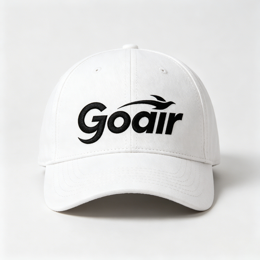 【Goair White Embroidered Baseball Cap】—— Stylish Sun Hat for Daily & Outdoor Use