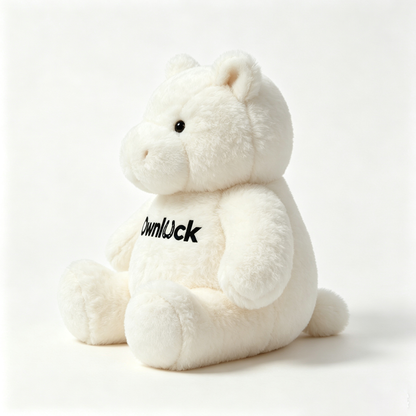 Ownluck Soft White Hippo Stuffed Animal Plush Toy, Fluffy Huggable Hippopotamus Plush Doll for Kids & Adults, Comfort Bedtime Companion Gift