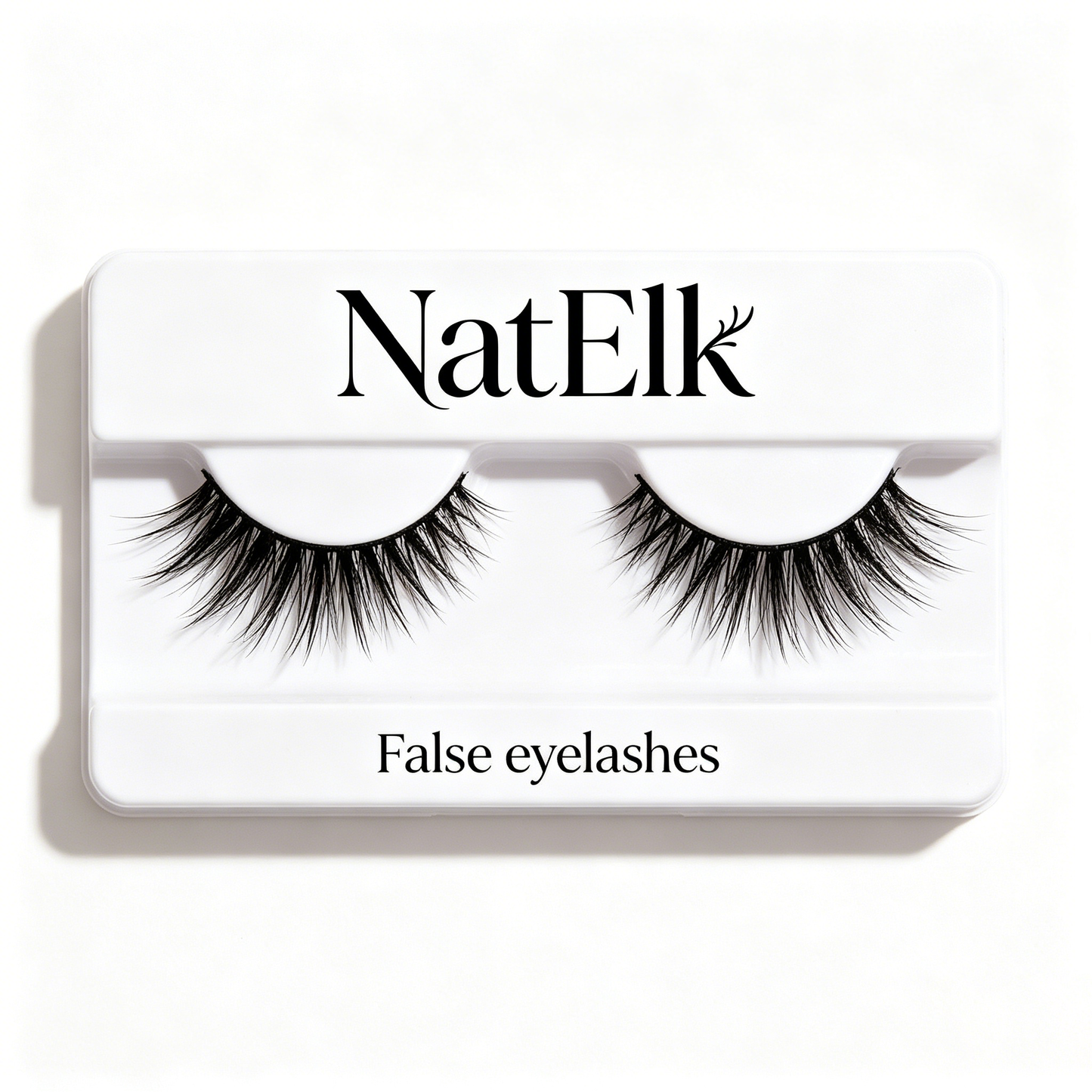 NatElk Fluffy Winged False Eyelashes, Dramatic Wispy Cat Eye Lashes, Lightweight Reusable Natural Volume Strip Lashes for Party Wedding Makeup