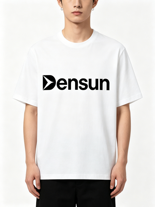 Densun Premium Cotton Crew Neck Short Sleeve T-Shirt, Minimalist Basic Casual Tee, Soft Breathable Loose Fit Everyday Top for Streetwear Daily Outdoor Work