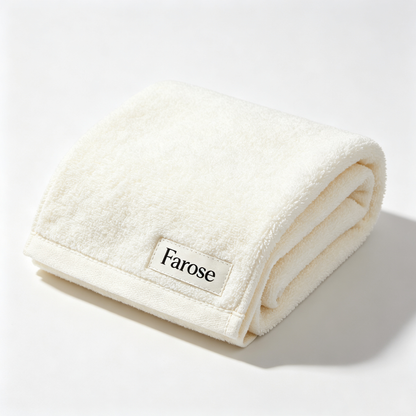 Farose Soft Absorbent Cotton Towel, Quick Dry Luxury Bath Hand Towel for Bathroom, Home, Spa and Gym