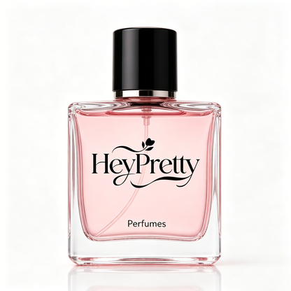HeyPretty Women’s Eau de Toilette, Romantic Pink Floral Long Lasting Fragrance, Square Clear Glass Perfume Bottle, Elegant Pink Gift Box for Dating, Birthday & Holiday Gifting