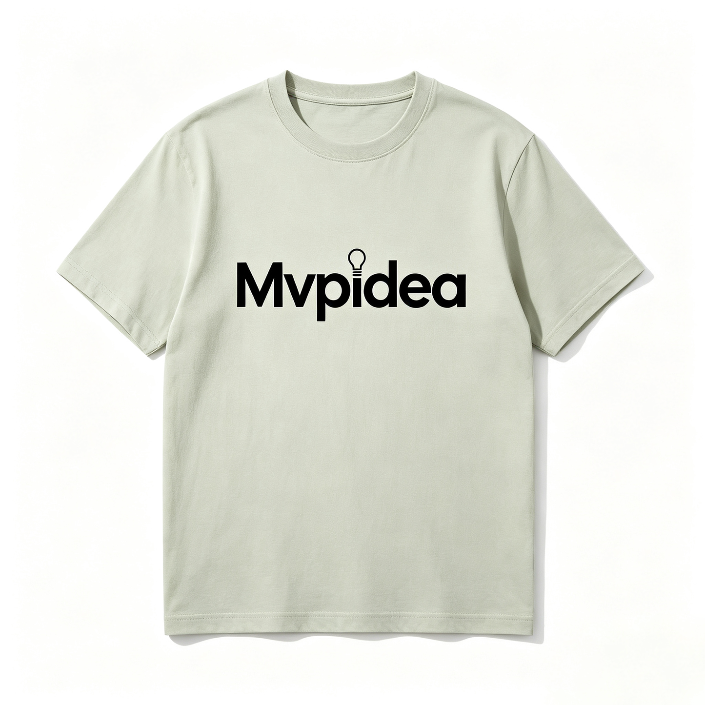 Mvpidea Loose Fit Crew Neck Short Sleeve Tee Heavyweight Soft Cotton Durable Casual Daily Basic T-Shirt