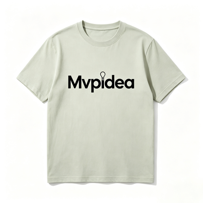 Mvpidea Loose Fit Crew Neck Short Sleeve Tee Heavyweight Soft Cotton Durable Casual Daily Basic T-Shirt