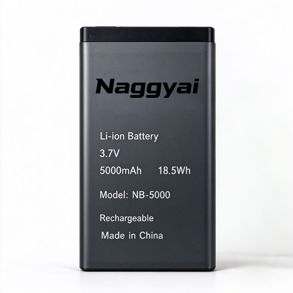 Naggyai Rechargeable Lithium Ion Battery, 5000mAh Large Capacity 3.7V Long Lasting Replacement Backup Battery for Small Electronic Devices