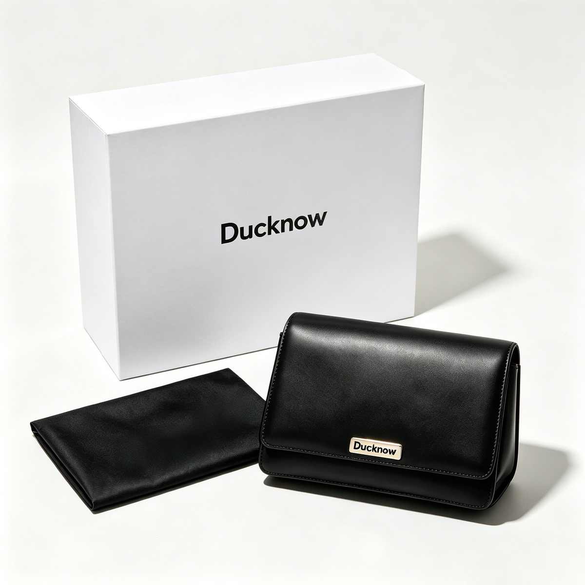 Ducknow Women Crossbody Shoulder Handbag, Classic Faux Leather Flap Purse, Elegant Daily Casual Ladies Satchel Bag for Work Dating Travel