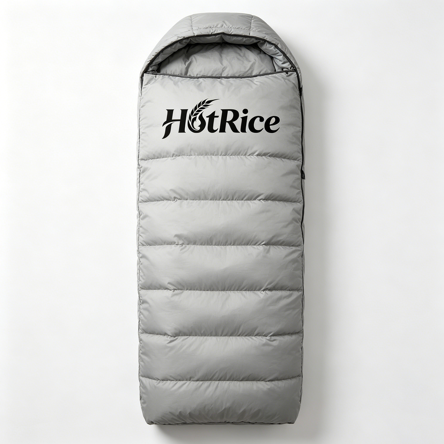【HotRice Light Grey Mummy Sleeping Bag】—— Your Warm & Reliable Outdoor Companion