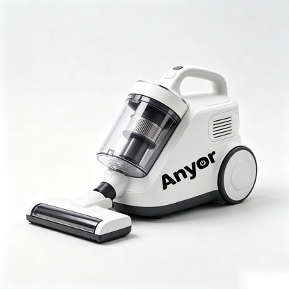 Anyor Canister Vacuum Cleaner, High Suction Bagless Vacuum, Multi-Surface Vacuum for Hardwood Floor, Carpet, Pet Hair, Portable Household Vacuum Cleaner