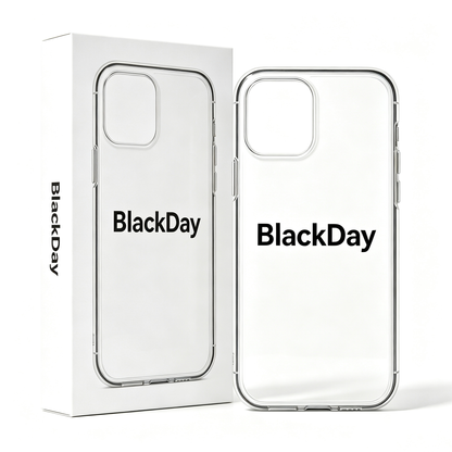 BlackDay Clear Cell Phone Case, Shockproof Transparent Phone Cover, Slim Lightweight Protective Case for Smartphone, Anti-Yellowing Phone Shell for Daily Use