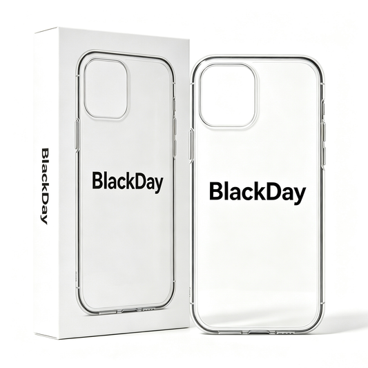 BlackDay Clear Cell Phone Case, Shockproof Transparent Phone Cover, Slim Lightweight Protective Case for Smartphone, Anti-Yellowing Phone Shell for Daily Use