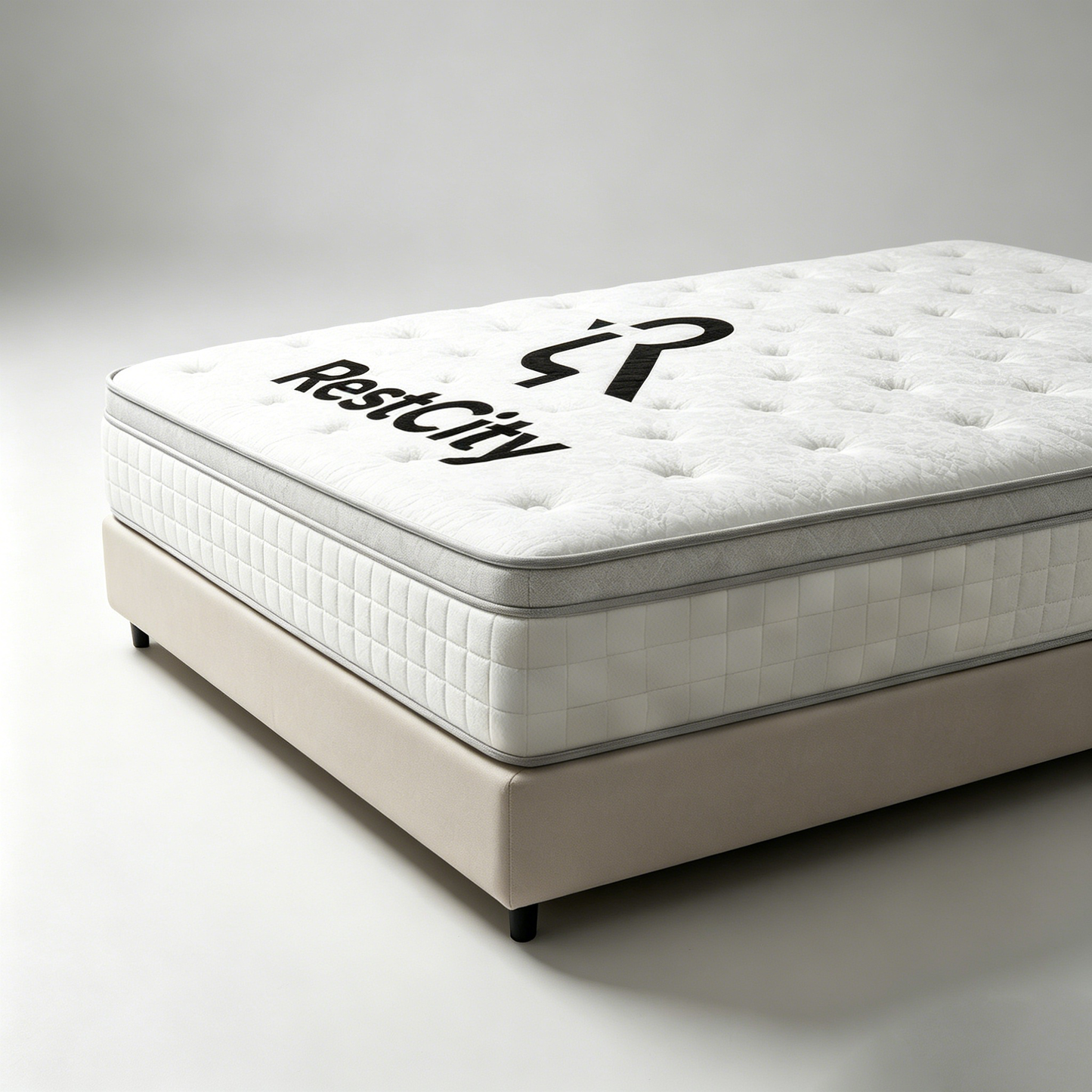 RestCity Hybrid Mattress, Queen Size, Memory Foam & Pocket Spring, Medium Firm, Motion Isolation, Bed-in-a-Box