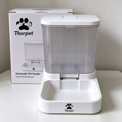 Thorpet Gravity Automatic Pet Feeder, Large Capacity Dry Food Dispenser for Cats and Small Medium Dogs