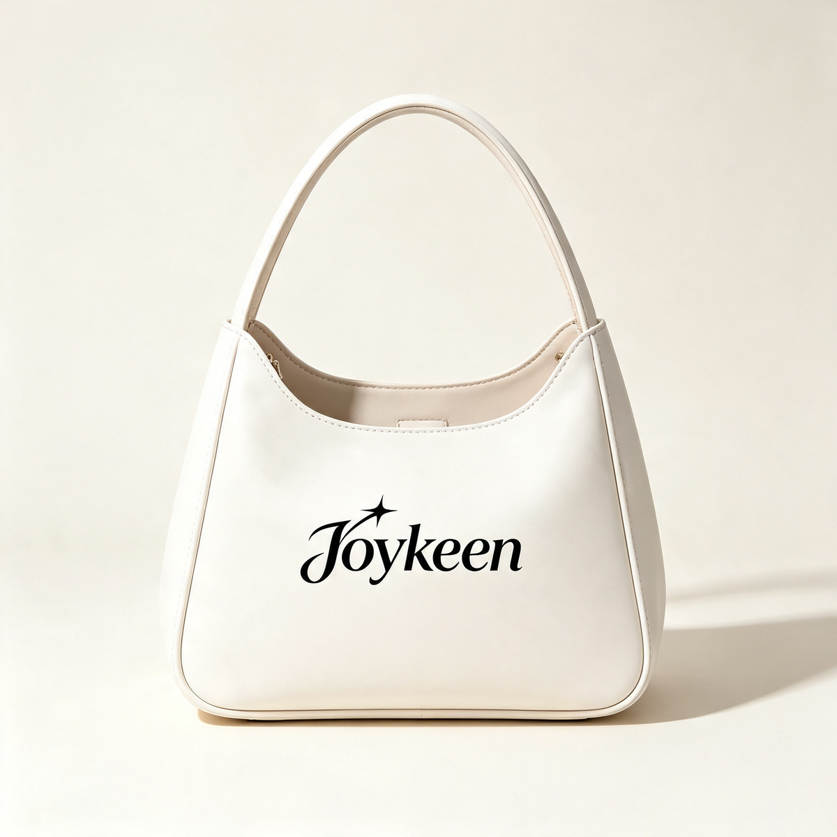 Joykeen Soft Vegan Leather Hobo Handbag for Women, Minimalist White Top‑Handle Shoulder Purse, Spacious Everyday Carry‑on Bag For Commute, Travel & Social Occasions