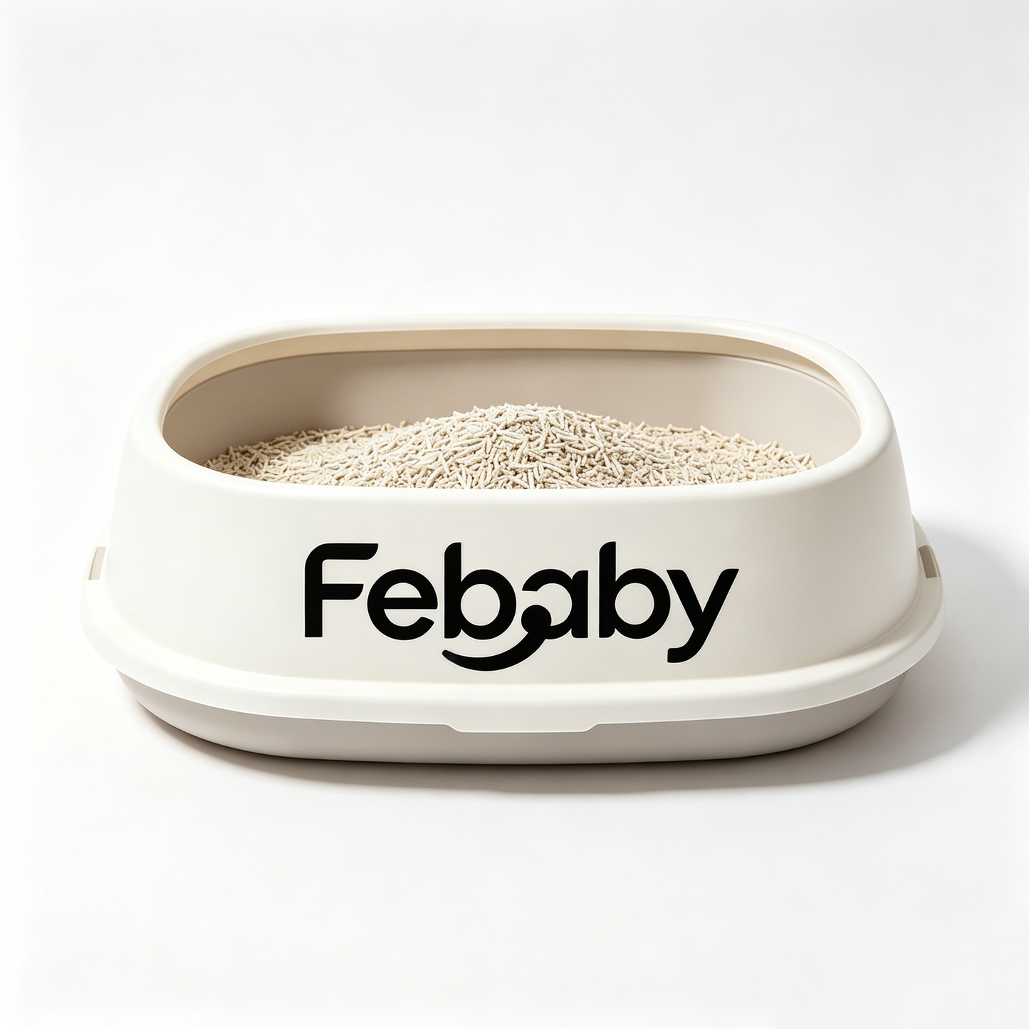 【Febaby Semi-Open Cat Litter Box】—— Your Cat’s Clean & Stylish Toilet Choice