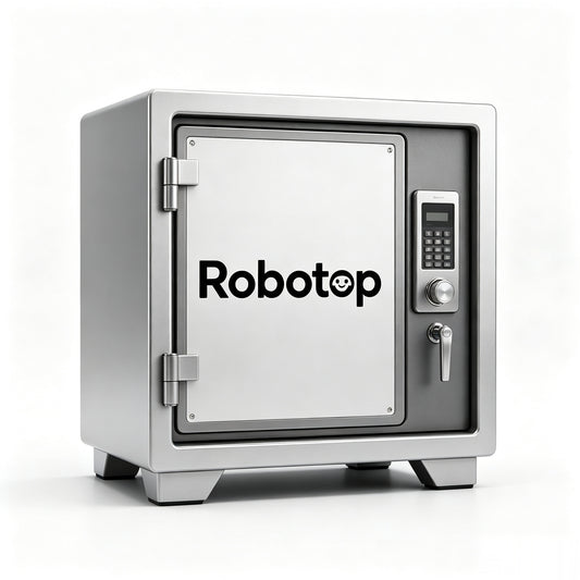 Robotop Electronic Safe Box, Heavy-Duty Steel Safe with Digital Keypad for Valuables Storage