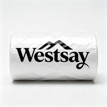 Westsay Heavy Duty Disposable Roll Trash Bags, Thick Leakproof PE Garbage Bags, Multipurpose Household Waste Storage Bags for Kitchen Bathroom Office Travel