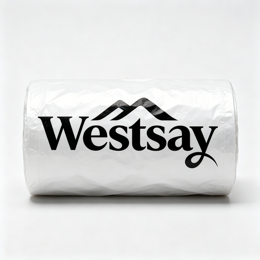 Westsay Heavy Duty Disposable Roll Trash Bags, Thick Leakproof PE Garbage Bags, Multipurpose Household Waste Storage Bags for Kitchen Bathroom Office Travel