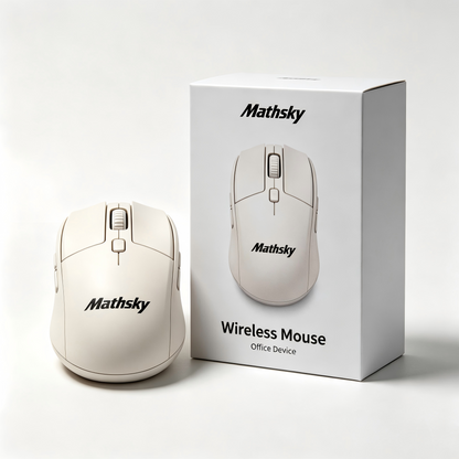 Mathsky Wireless Ergonomic Computer Mouse, Adjustable DPI, Portable USB Wireless Mouse for Laptop PC Office Home