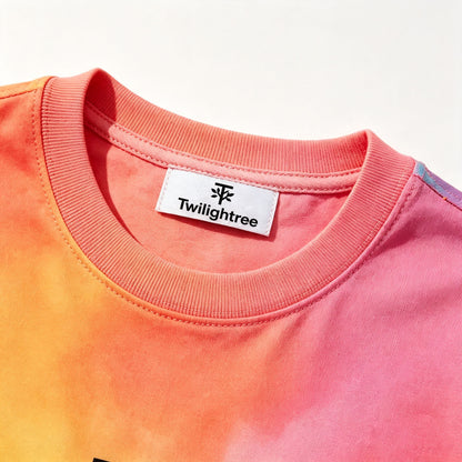 Twilightree Tie‑Dye Short Sleeve T‑Shirt, Casual Crew Neck Soft Lightweight Tee for Daily Wear Unisex