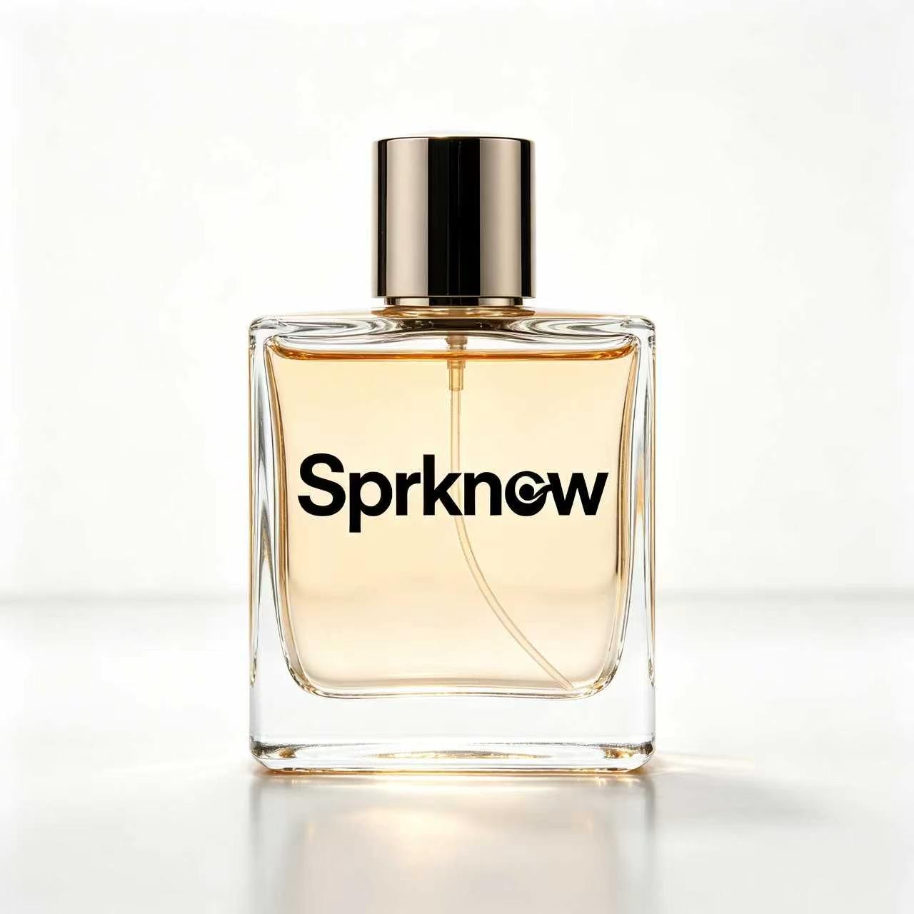 Sprknow Eau de Toilette for Women, Long Lasting Warm Amber Fragrance, Elegant Square Glass Perfume Bottle, Daily Casual & Date Night Scent