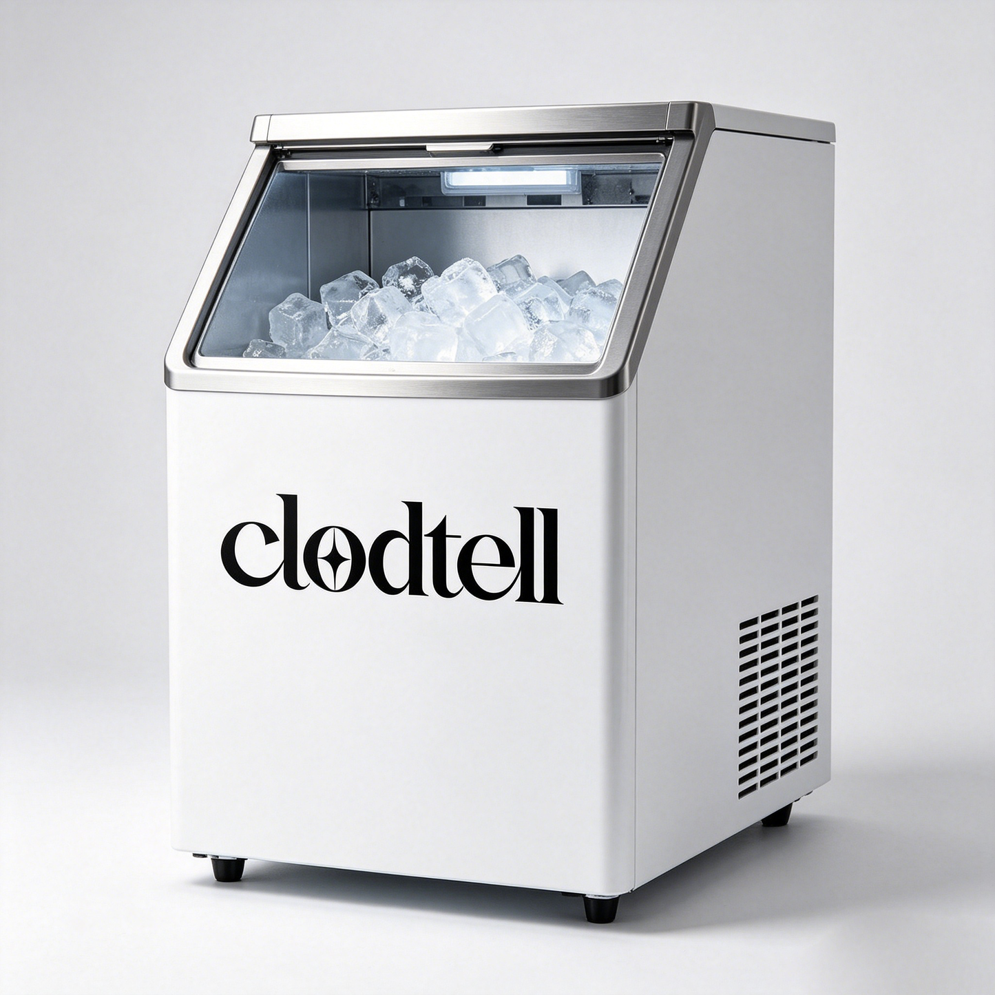 Clodtell Ice Maker, 20-Min Fast Ice Production, Countertop Ice Machine with Large Storage Bin, Portable Ice Maker for Home, Kitchen, Bar, Office & Parties