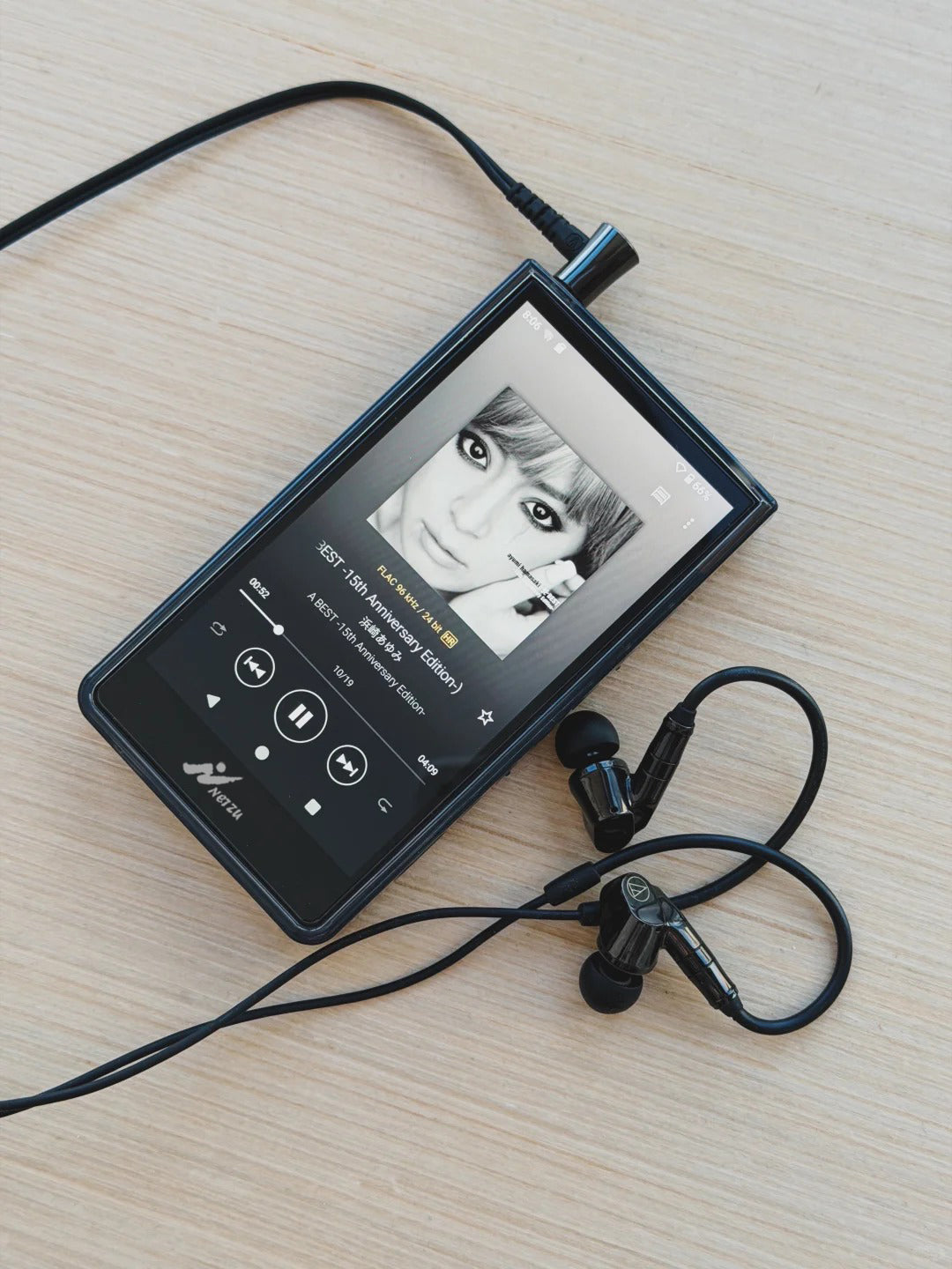 NETZU NW-ZX707 Hi-Res Digital Audio Player, 64GB Lossless MP3 Player with 3.5/4.4mm Dual Audio Jack, Touch Screen HiFi Music Player, Portable Walkman Audio Player for Lossless FLAC WAV APE DSD Playback