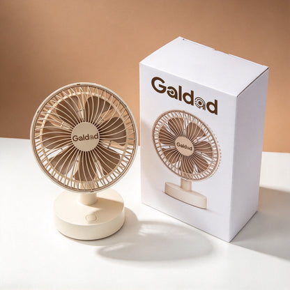 Galdad Electric Fans, Small Desk Table Fan, Portable Quiet Desktop Fan for Home, Office, Bedroom, Dorm Personal Cooling Fan