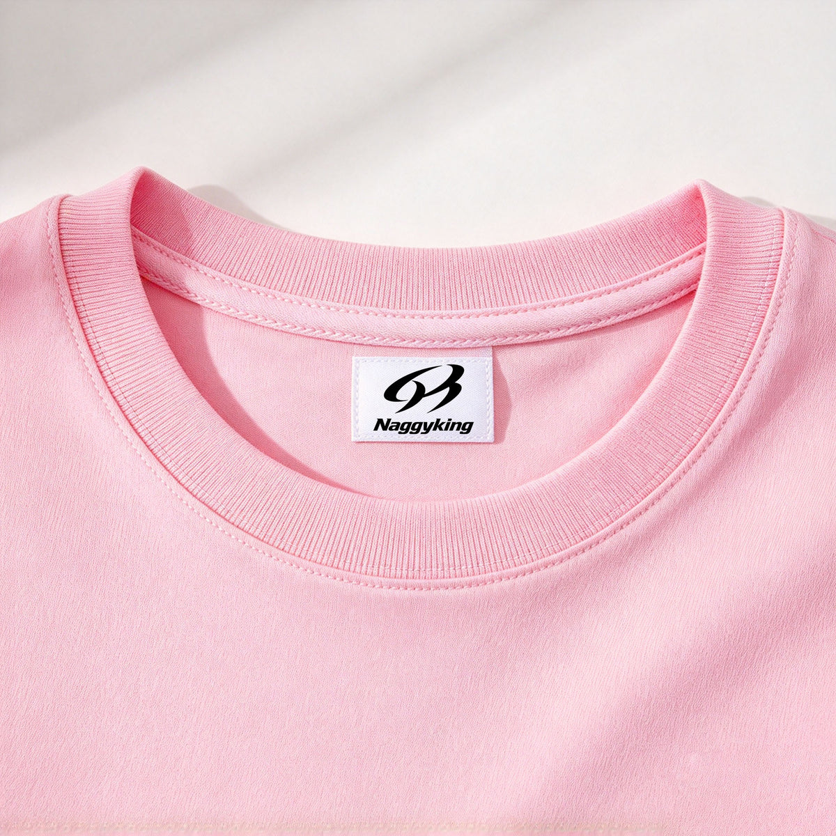 Naggyking Classic Crew Neck T-shirts, Soft Breathable Short Sleeve Tee for Daily Casual Wear