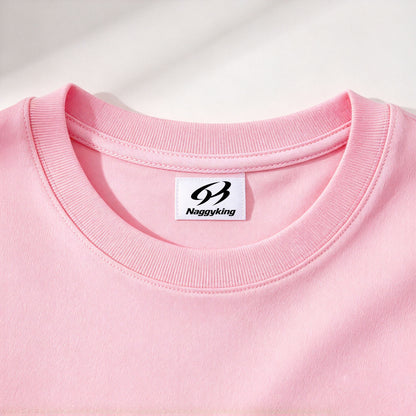 Naggyking Classic Crew Neck T-shirts, Soft Breathable Short Sleeve Tee for Daily Casual Wear