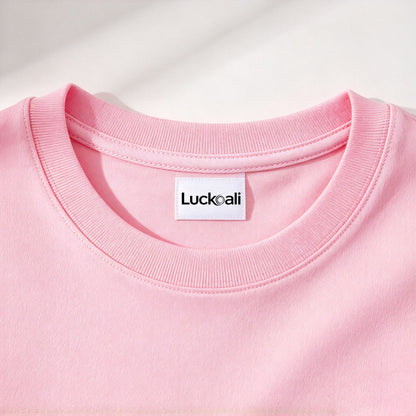 Luckoali Women Solid Color Short Sleeve T-Shirt, Crew Neck Soft Breathable Basic Casual Tee for Daily Wear