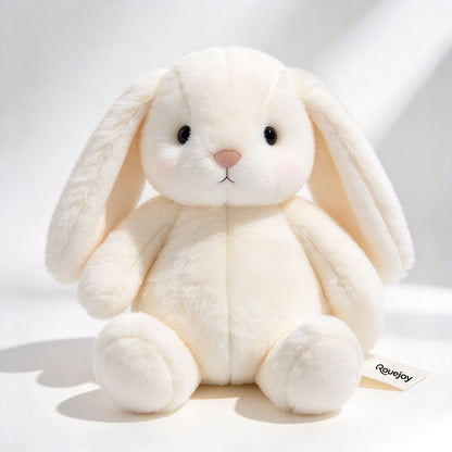 Rouejoy Bunny Plush Toy, Soft Stuffed Rabbit Animal Doll, Cuddly Hugging Plush Companion for Kids and Adults, Perfect Home Decor and Gift Choice