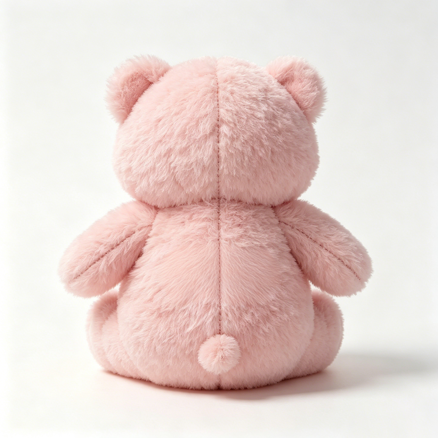 Sheeplan Pink Teddy Bear Stuffed Animal Plush Toy, Soft Fluffy Huggable Bear Plushie, Cute Sitting Bear Stuffed Doll for Kids Birthday Gift Bedroom Decor