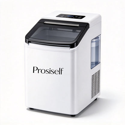 Prosiself Countertop Ice Maker Machine, Portable Automatic Ice Maker for Home Kitchen Bar Party, Self Cleaning Ice Machine