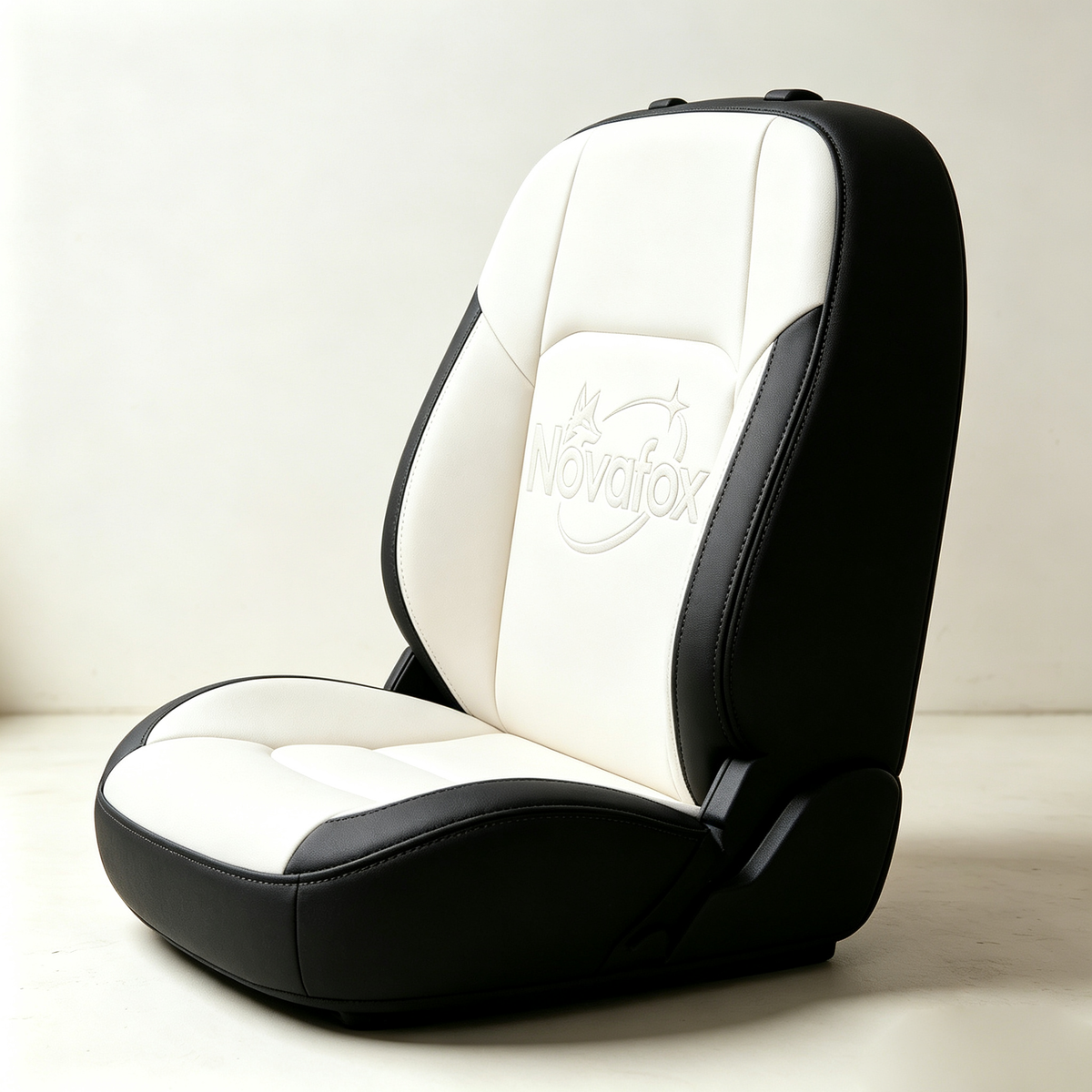 Novafox Car Seat Cushion, Premium Faux‑Leather Vehicle Seat Cover, Comfort Breathable Seat Protector, Universal Fit for Most Sedan, SUV, Truck, Interior Decoration for Auto