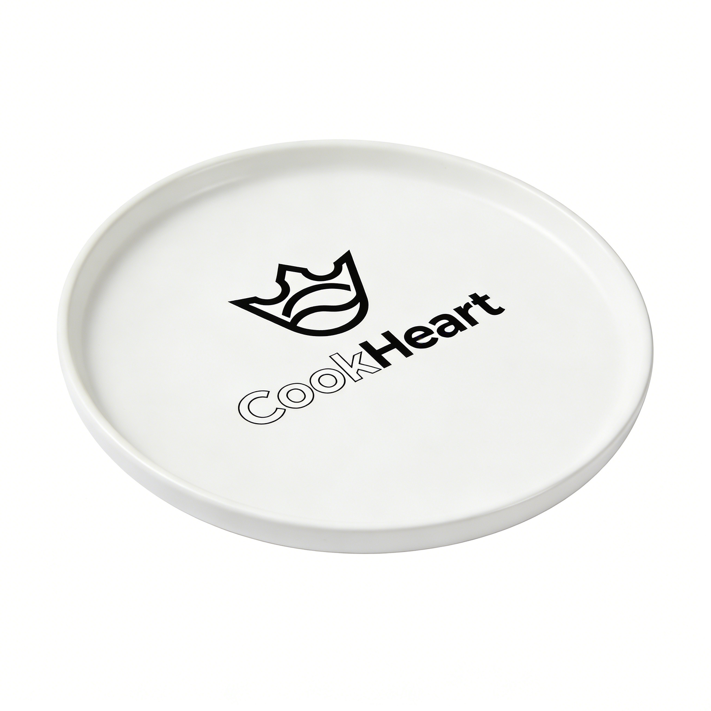 【CookHeart Minimalist Ceramic Dinner Plate】—— Timeless Style for Everyday Dining
