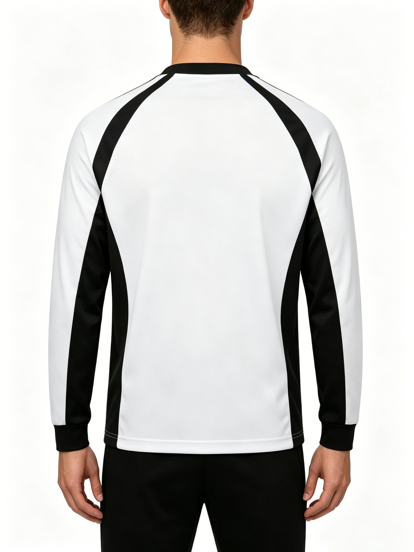 EarlyMan Men's Long Sleeve Athletic T-Shirt, Color Block Raglan Workout Tee, Quick Dry Breathable Performance Top for Running Gym Training Daily Casual Wear
