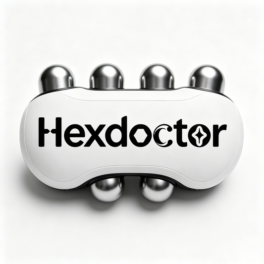 Hexdoctor Ball Electric Rolling Massager, USB Rechargeable Deep Tissue Muscle Roller, Portable Body Massager for Neck, Back, Shoulder, Leg Soreness Relief