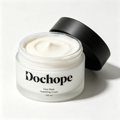 Dochope Hydrating Cream Face Mask, Washable & Overnight Sleeping Facial Mask, Deep Moisturizing Barrier Repair Mask for Dry Sensitive Dull Skin