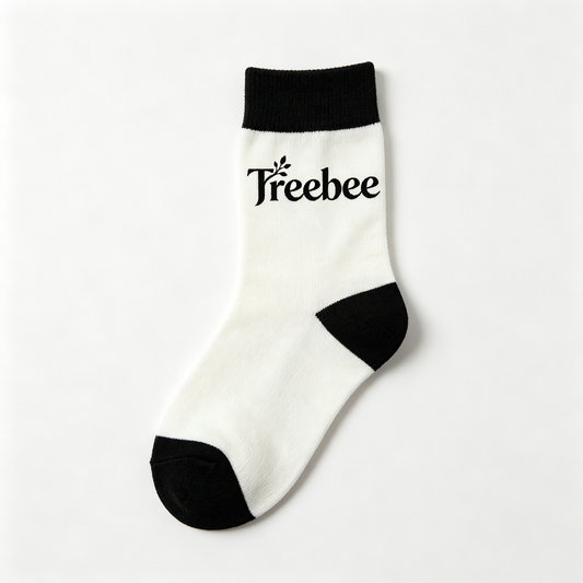 Treebee Color Block Mid-Calf Crew Socks, Soft Breathable Cotton Casual Fashion Socks, Comfort Cushioned Daily Wear Athletic Socks for Street Sports Work