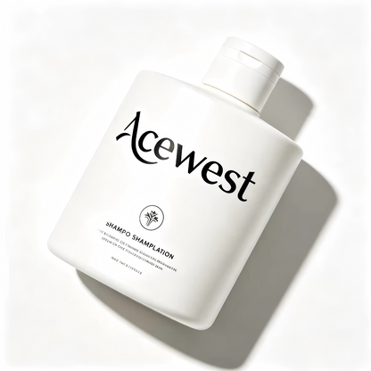 Acewest Amino Acid Shampoo, Gentle Volumizing & Anti-Dandruff Shampoo, Sulfate-Free Formula for Dry & Frizzy Hair, Suitable for Men & Women