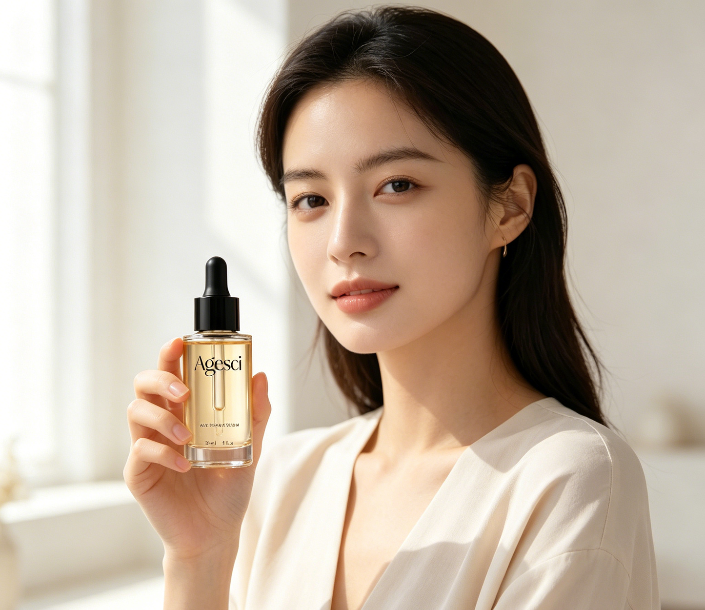 Agesci Anti-Aging Age Repair Facial Serum, Deep Hydration Skin Renewing Serum to Smooth Uneven Tone & Minimize Pores