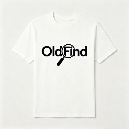 OldFind Men's Classic Crew Neck Short Sleeve T-Shirt, Casual Cotton Graphic Tee, White Basic Everyday Wear Top