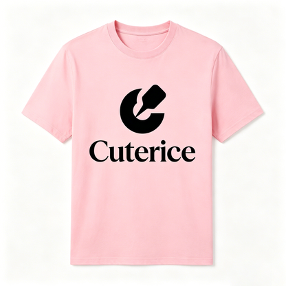 Cuterice Classic Crew Neck Short Sleeve T-Shirt, Cotton Casual Basic Tee for Women, Soft Breathable Everyday Top