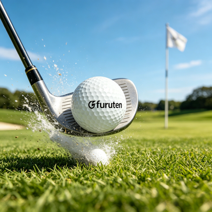 Furuten 14 Pack Standard Regulation Golf Balls, Dual Layer Soft Compression Golf Balls with Consistent Flight, Durable Dimpled Golf Balls for Daily Training & Tournament Practice