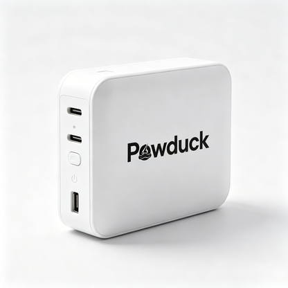 Powduck Portable Power Bank Charger, Multi Port USB C Fast Charging Portable Charger, Compact Lightweight External Battery Pack for iPhone Android Travel Daily Use