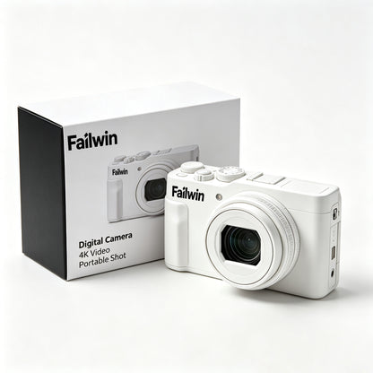 Failwin Digital Camera, 4K Video Camera Portable Compact Vlogging Camera for Travel, Photography & Content Creation