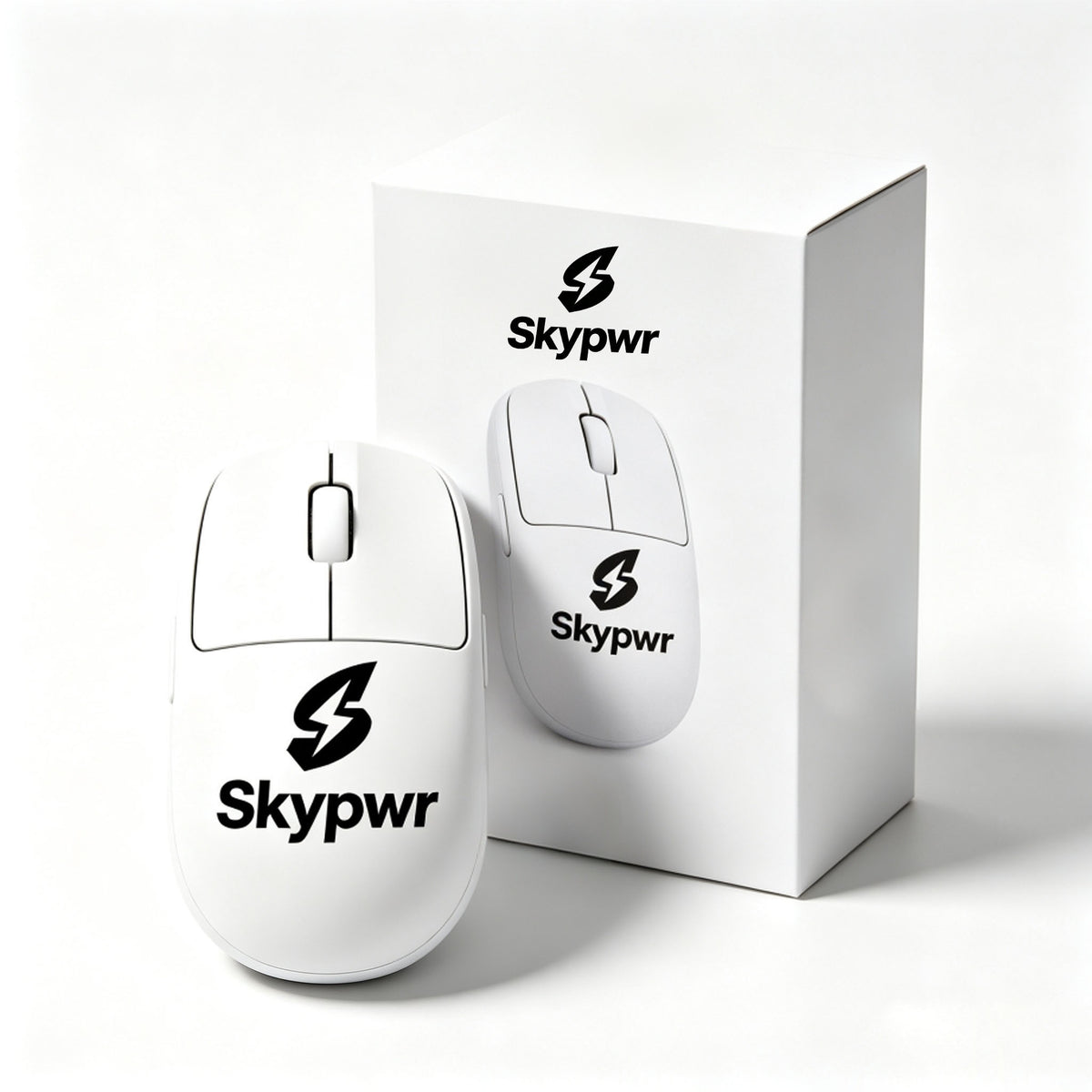Skypwr Wireless Computer Mouse, Lightweight Ergonomic Wireless Mice, Silent Click Portable Wireless Mouse for Laptop Desktop PC Office Home Use